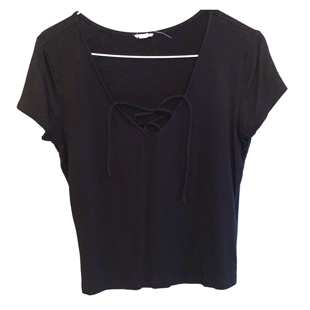 GARAGE TIE FRONT SHIRT